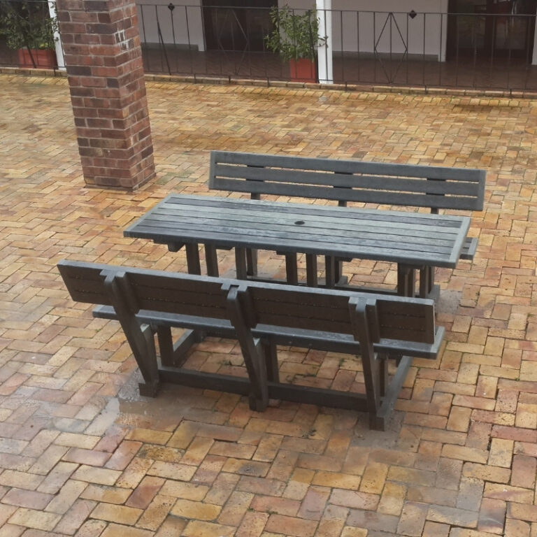 Deluxe Picnic Table Set Evergreen Global Structures